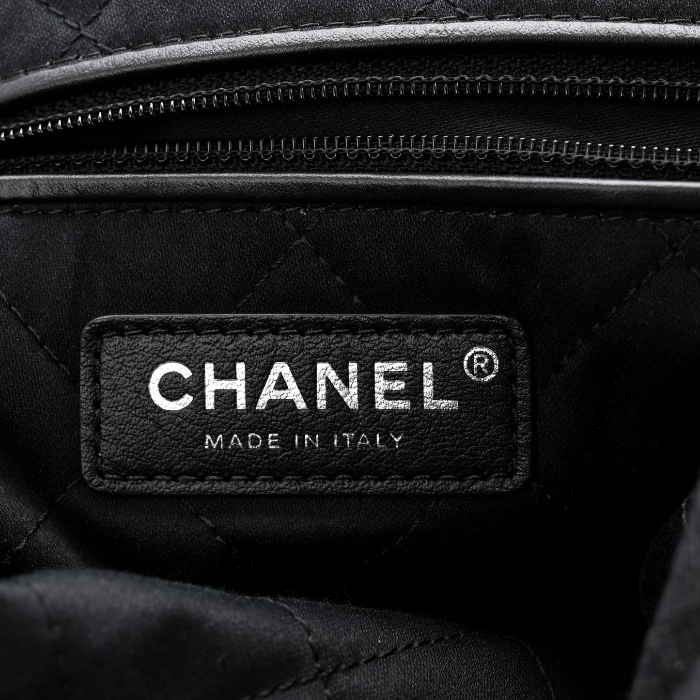 Denim Patchwork Quilted Small Chanel 22 Black