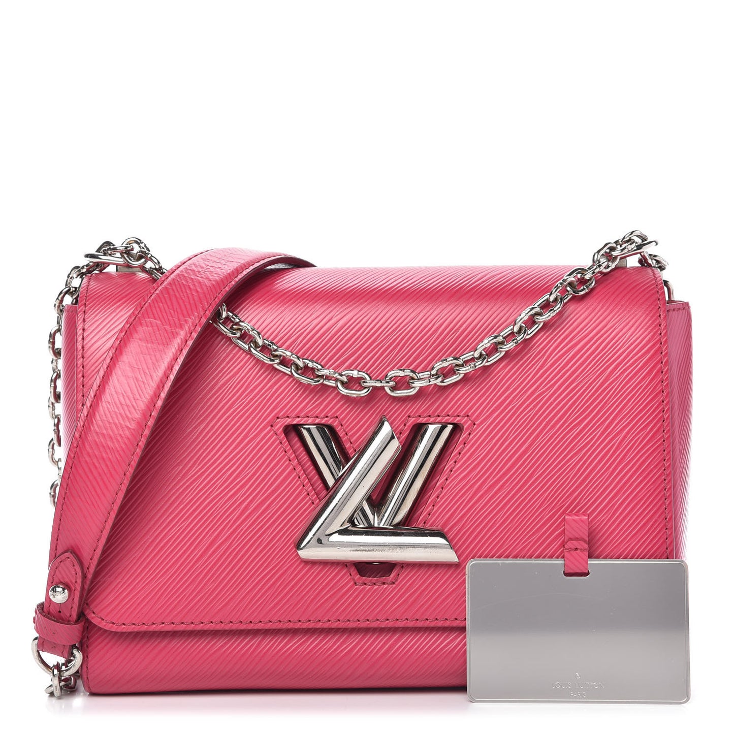 Epi Twist Shoulder Bag MM Hot Pink