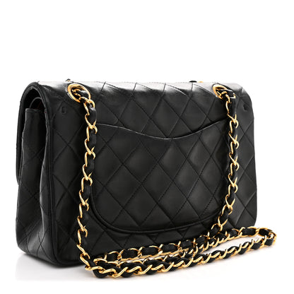 Chanel Lambskin Quilted Small Double Flap Black 3 of 11