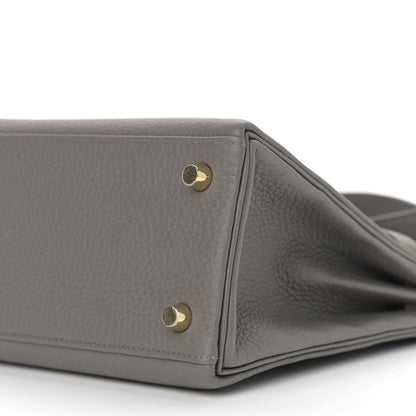 Hermes Togo Kelly Retourne 25 Etain 7 of 9