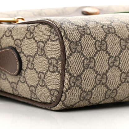 Gucci GG Supreme Monogram Web Small Ophidia Shoulder Bag Brown 9 of 10