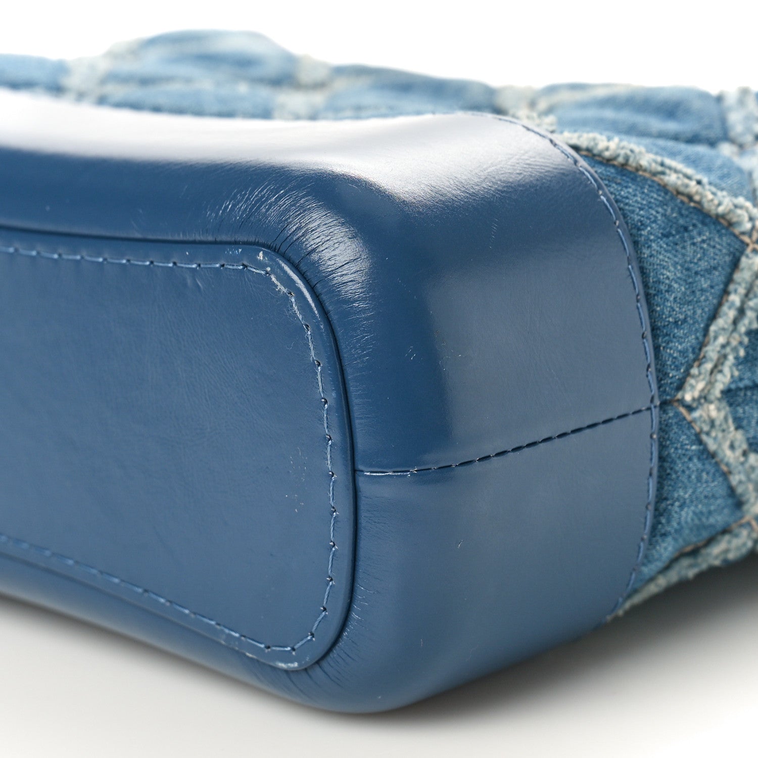 Chanel Denim Calfskin Small Gabrielle Hobo Blue 10 of 10