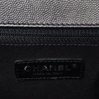 Chanel Caviar Quilted New Medium Boy Flap So Black 5 of 9