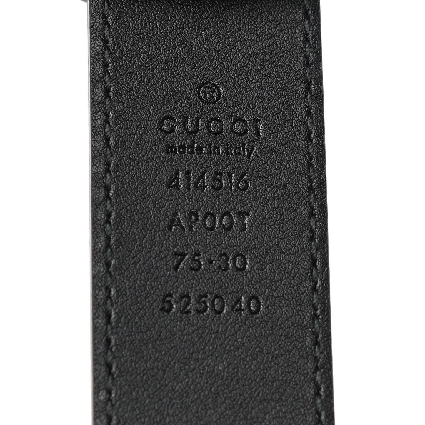 Calfskin Double G 30mm Belt 75 30 Black