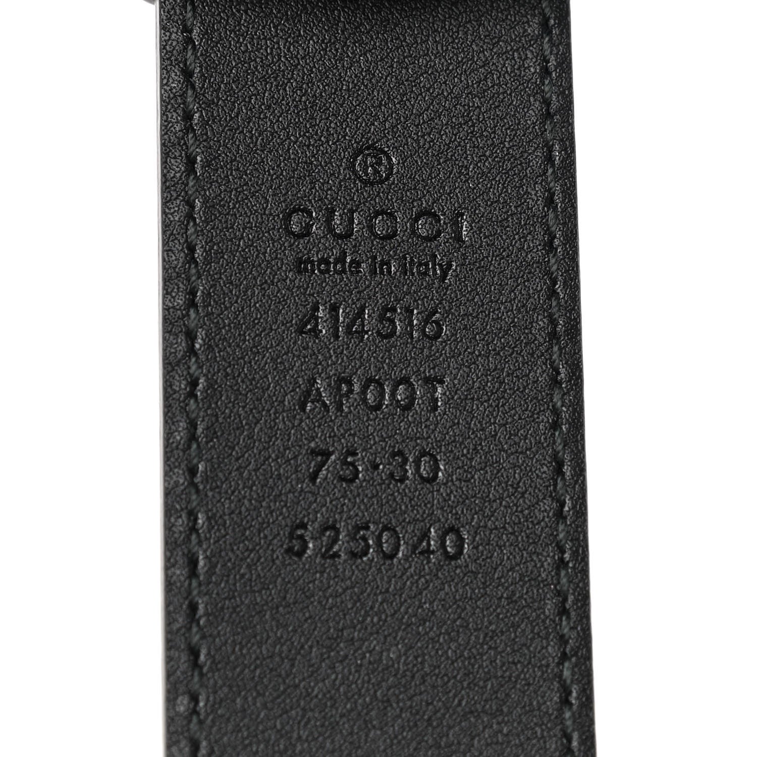 Gucci Calfskin Double G 30mm Belt 75 30 Black 5 of 5