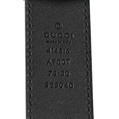 Gucci Calfskin Double G 30mm Belt 75 30 Black 5 of 5