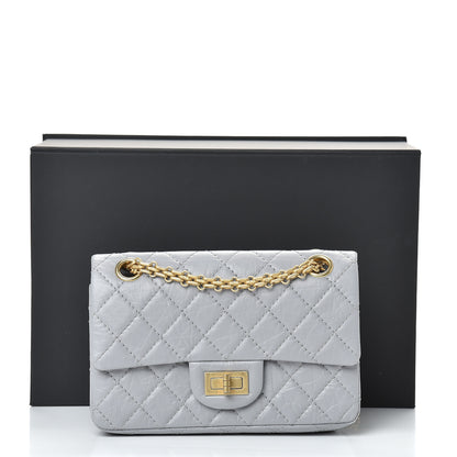Chanel Aged Calfskin Quilted 2.55 Reissue Mini Flap Grey 11 of 11