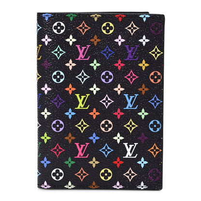 Louis Vuitton LV X TM Monogram Multicolor Passport Cover Black 1 of 6