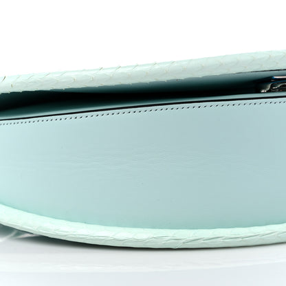 Salvatore Ferragamo Calfskin Snakeskin Aura Shoulder Bag 7 of 9