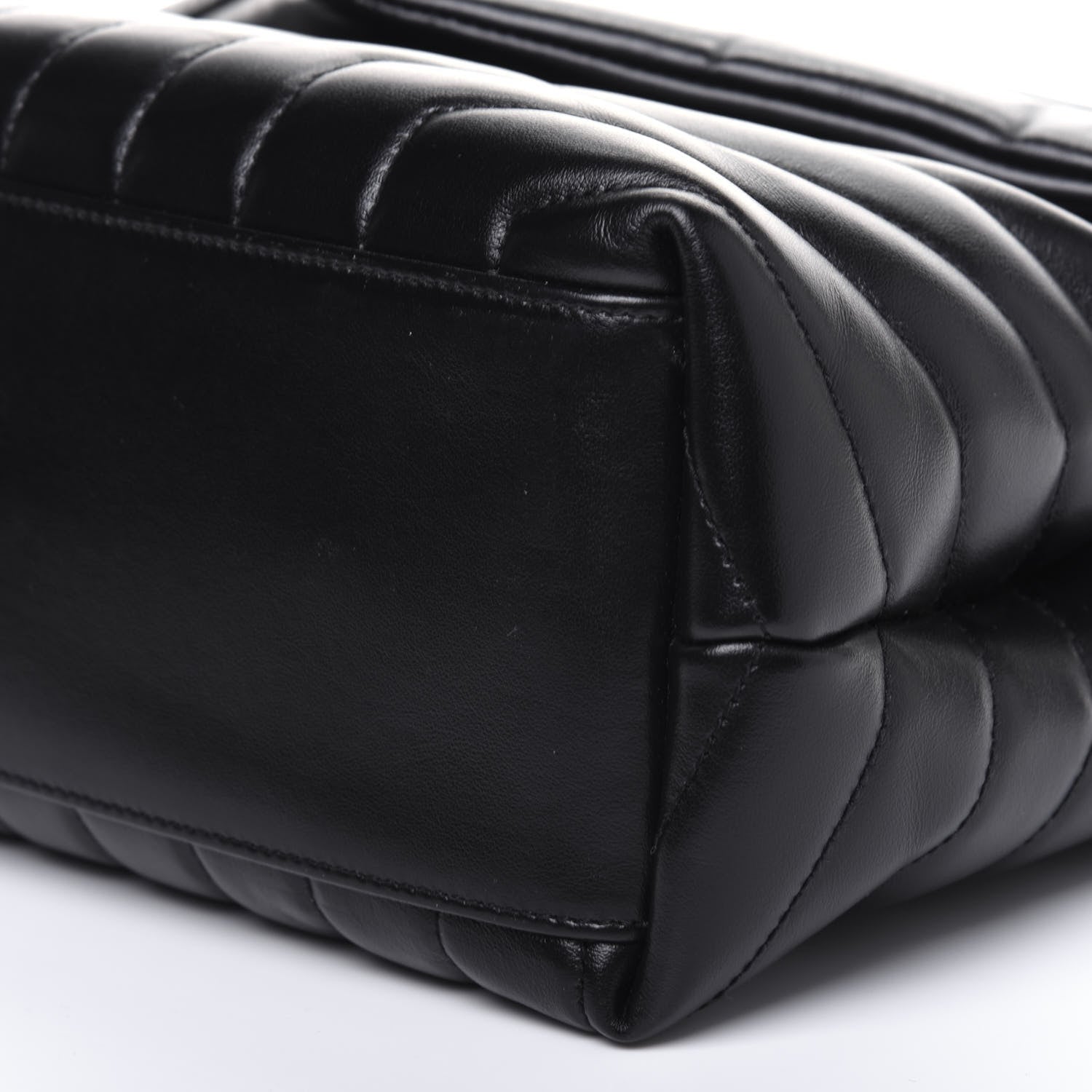 Saint Laurent Calfskin Y Quilted Monogram Medium Loulou Chain Satchel Black 12 of 14