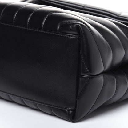 Saint Laurent Calfskin Y Quilted Monogram Medium Loulou Chain Satchel Black 12 of 14