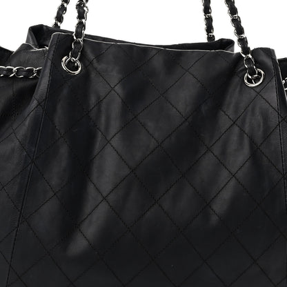 Chanel Calfskin Stitched Shoulder Bag Black 8 of 11