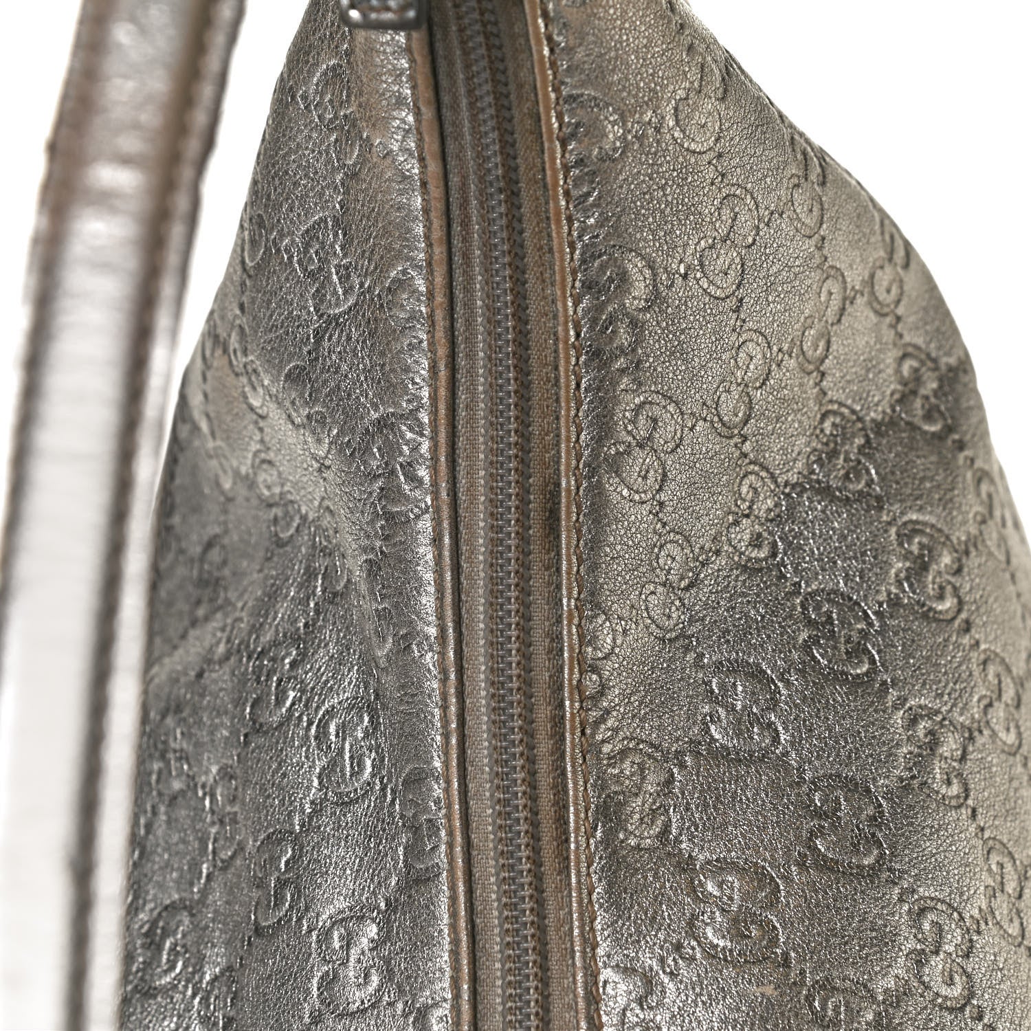 Gucci Metallic Guccissima Hobo Silver 16 of 16