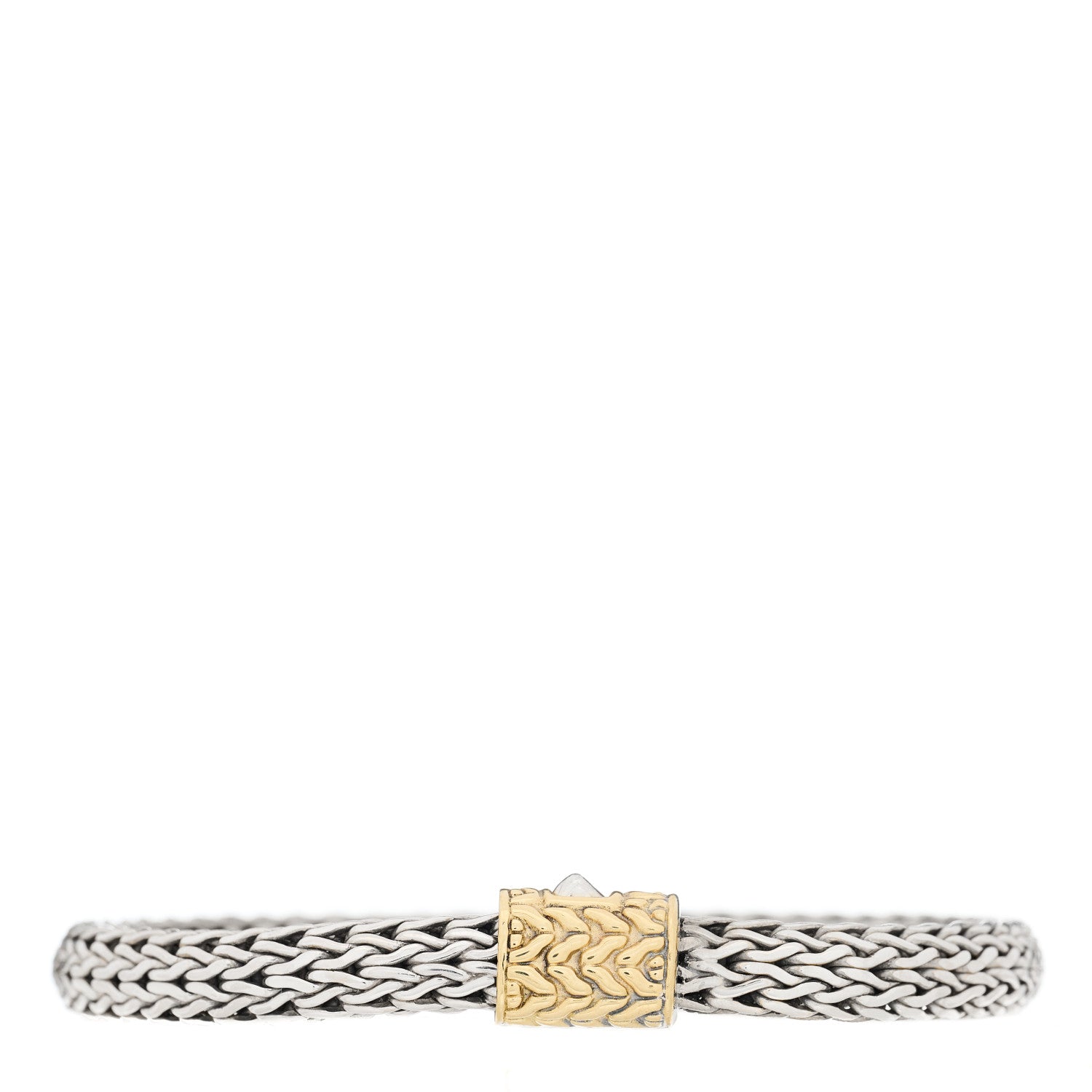 John Hardy Sterling Silver 18K Yellow Gold 6.5mm Classic Chain Bracelet 1 of 3