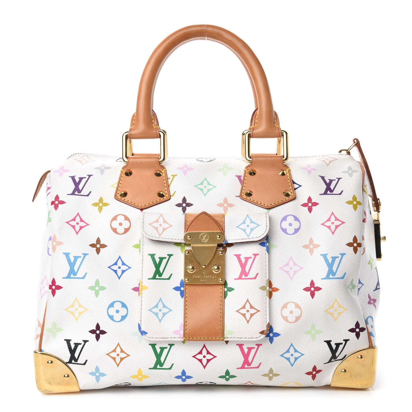 Monogram Multicolor Speedy 30 White
