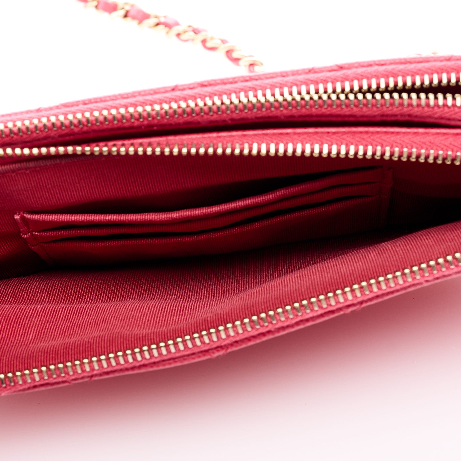 Chanel Caviar Quilted Small Clutch With Chain Pink 6 of 10