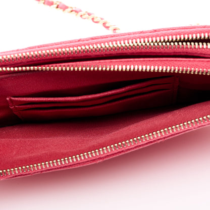 Chanel Caviar Quilted Small Clutch With Chain Pink 6 of 10