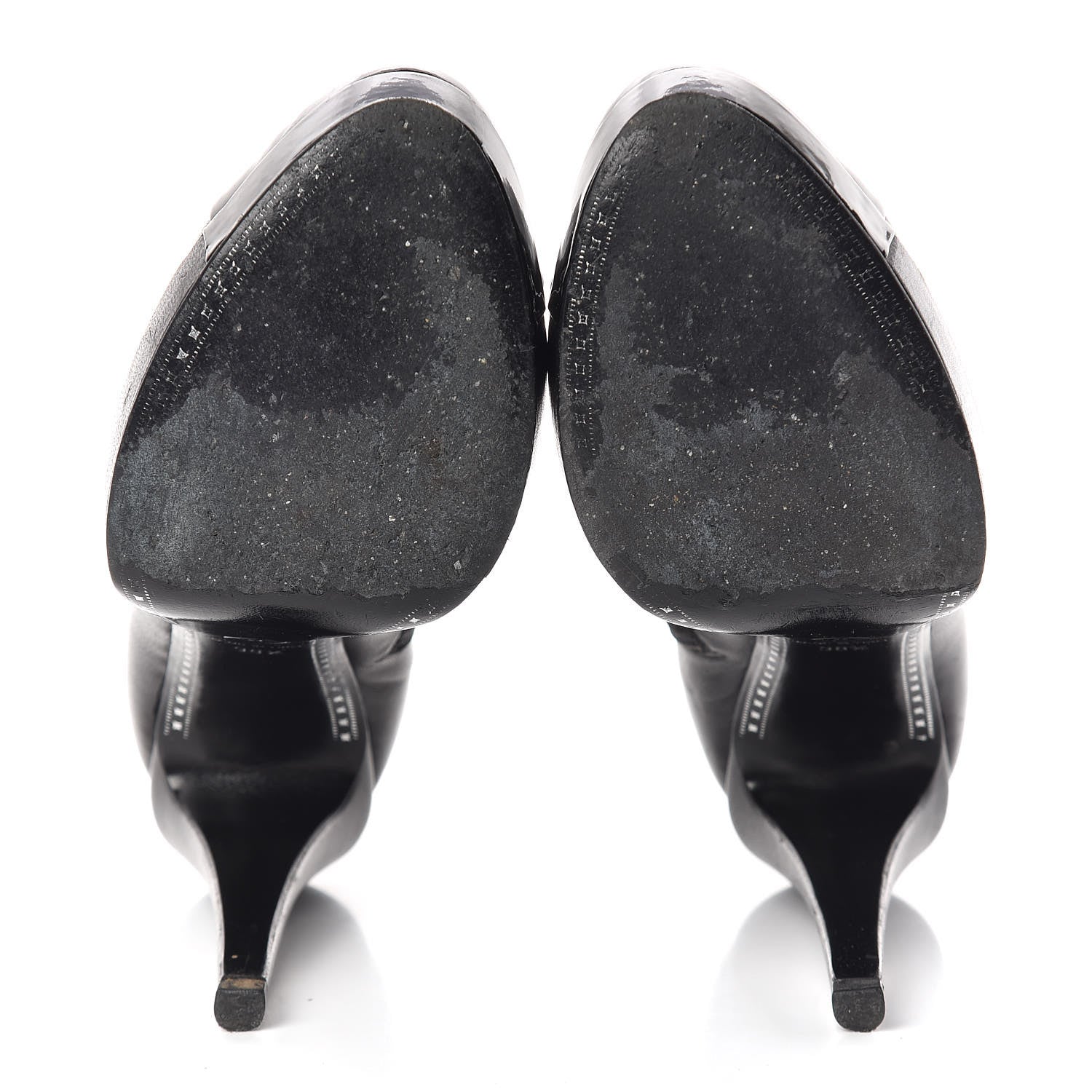 Chanel Goatskin Cap Toe Short Ankle Boots 38.5 Black 10 of 17