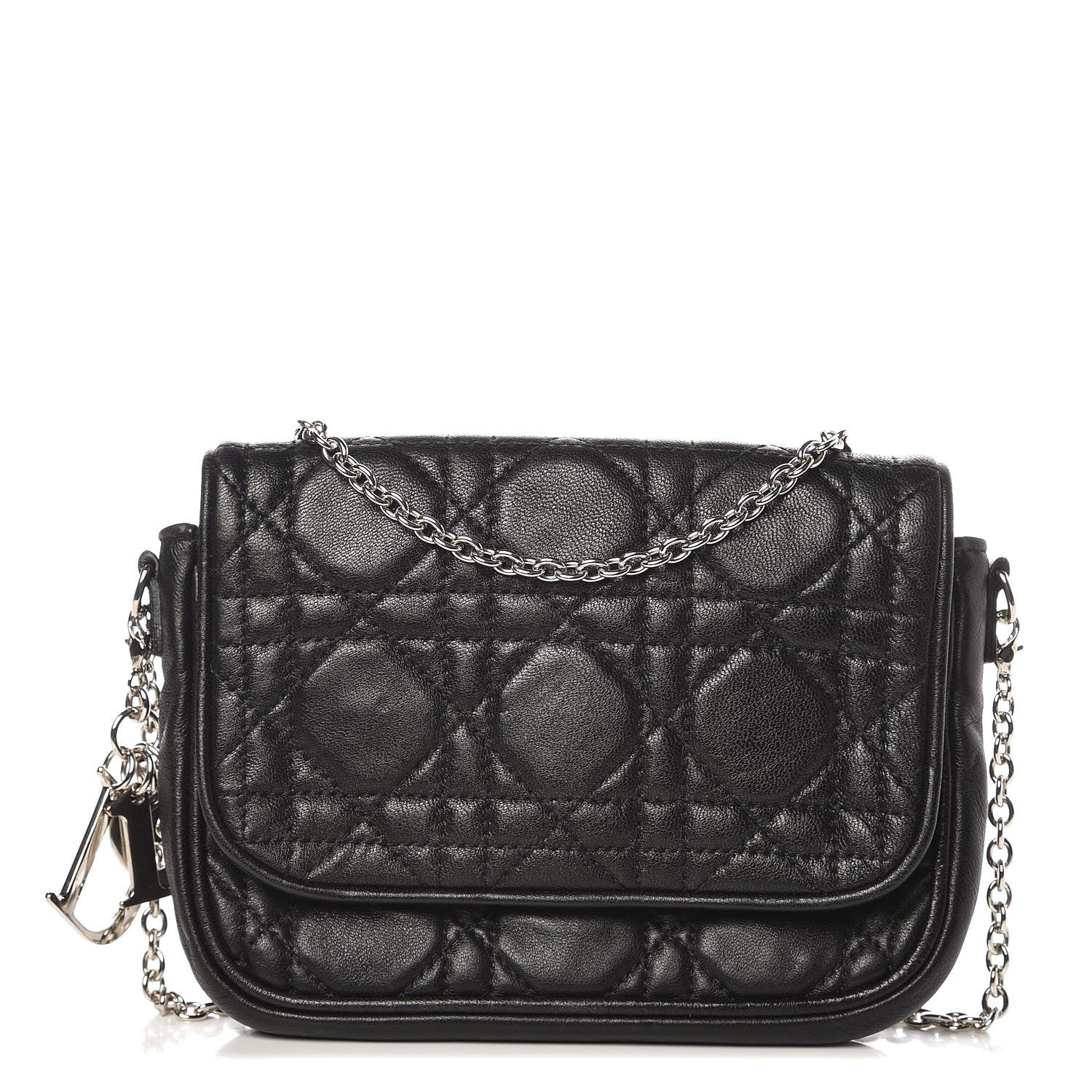 Christian Dior Lambskin Cannage Lady Dior Pochette Black 1 of 7