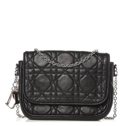 Christian Dior Lambskin Cannage Lady Dior Pochette Black 1 of 7