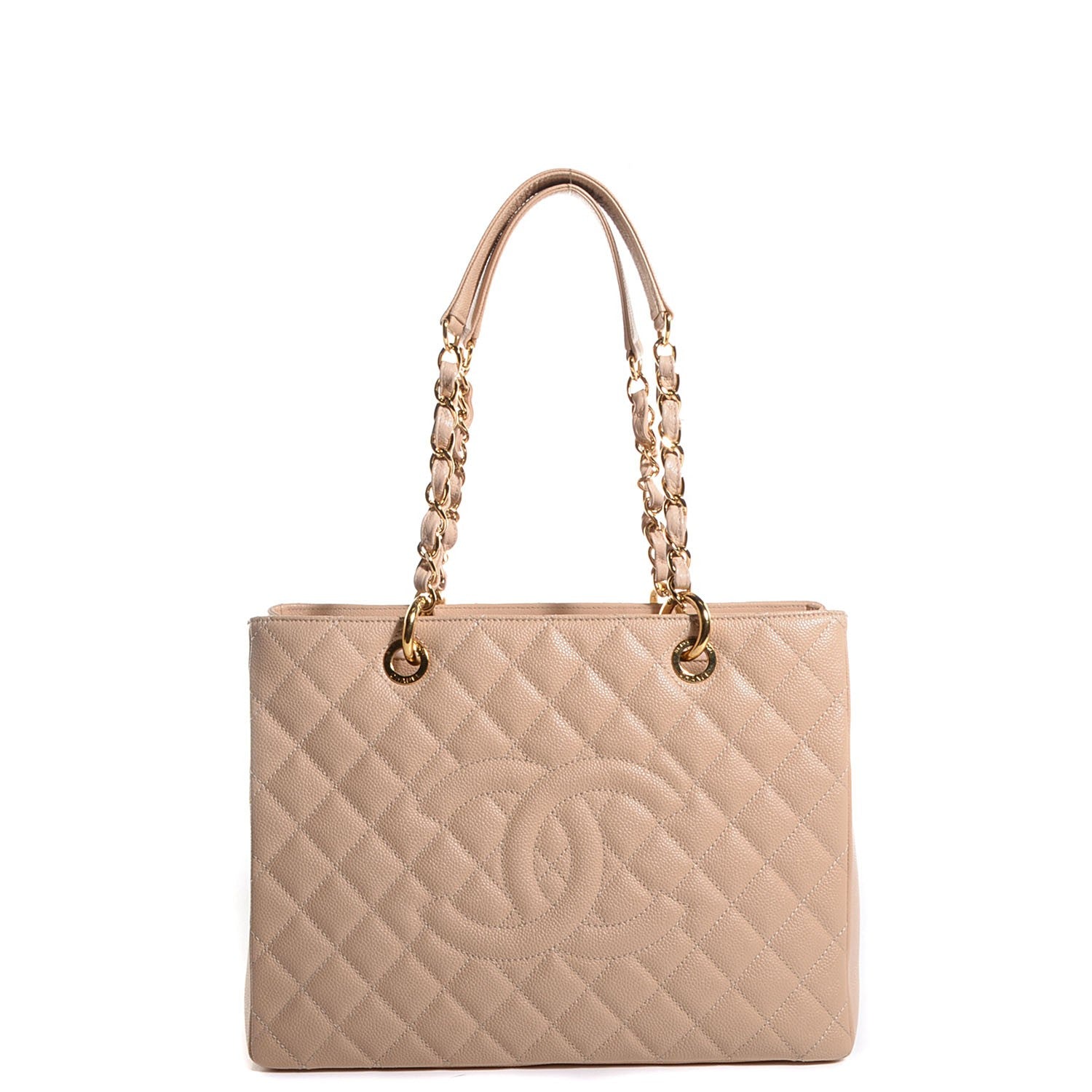 Chanel Caviar Quilted Grand Shopping Tote GST Beige Clair 1 of 7