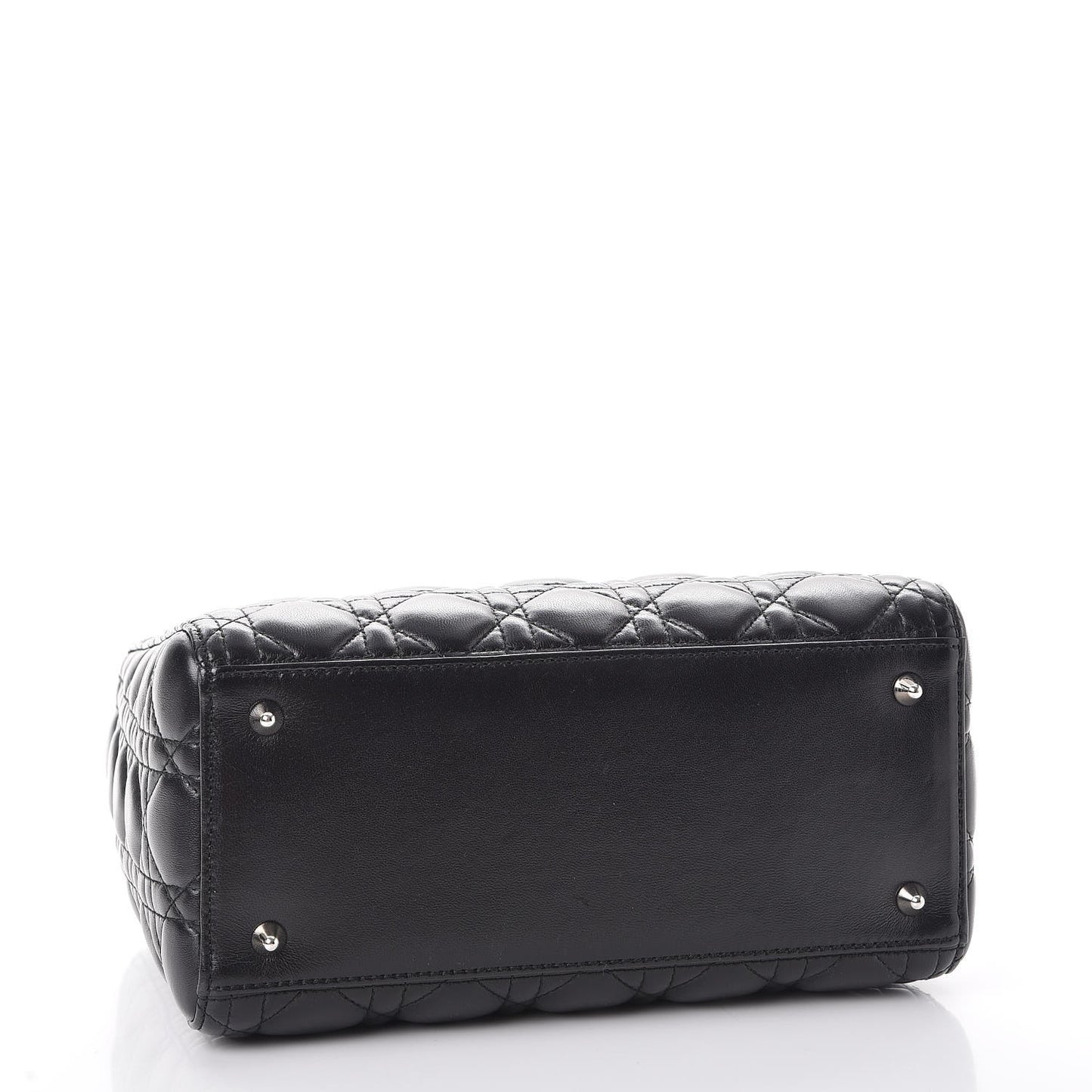 Lambskin Cannage Medium Lady Dior Black