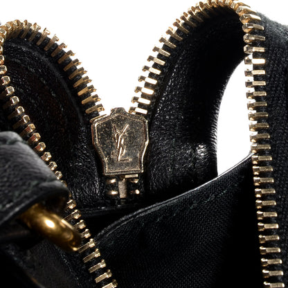 Saint Laurent Sheepskin Leather Mini Cabas ChYc Black 9 of 9