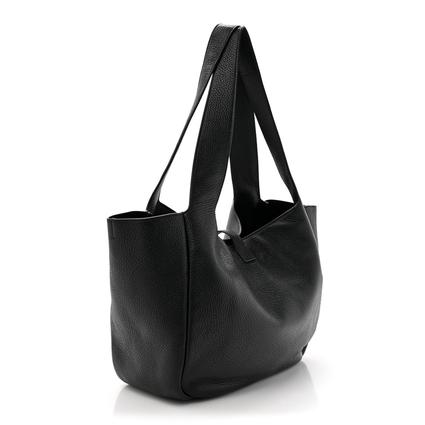Grained Deerskin Bea Tote Black