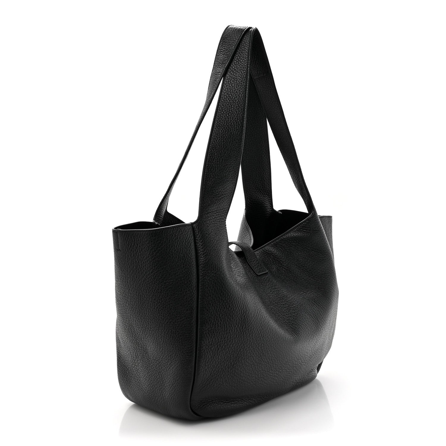 Saint Laurent Grained Deerskin Bea Tote Black 3 of 10