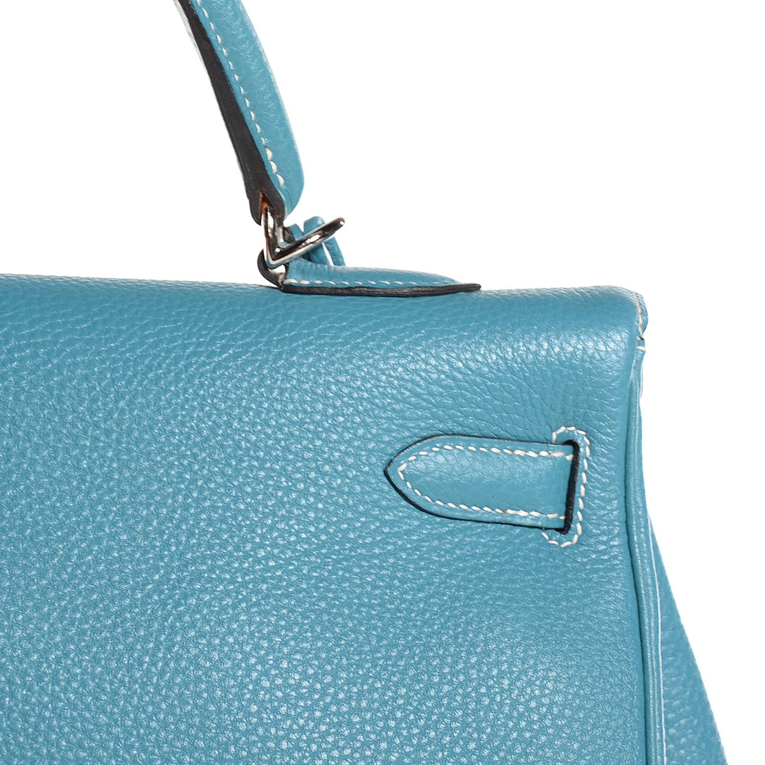 Hermes Togo Kelly Retourne 35 Blue Jean 9 of 25
