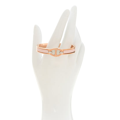 Hermes Enamel Mini Clic Chaine d'Ancre Bracelet PM Rose Candeur 2 of 5