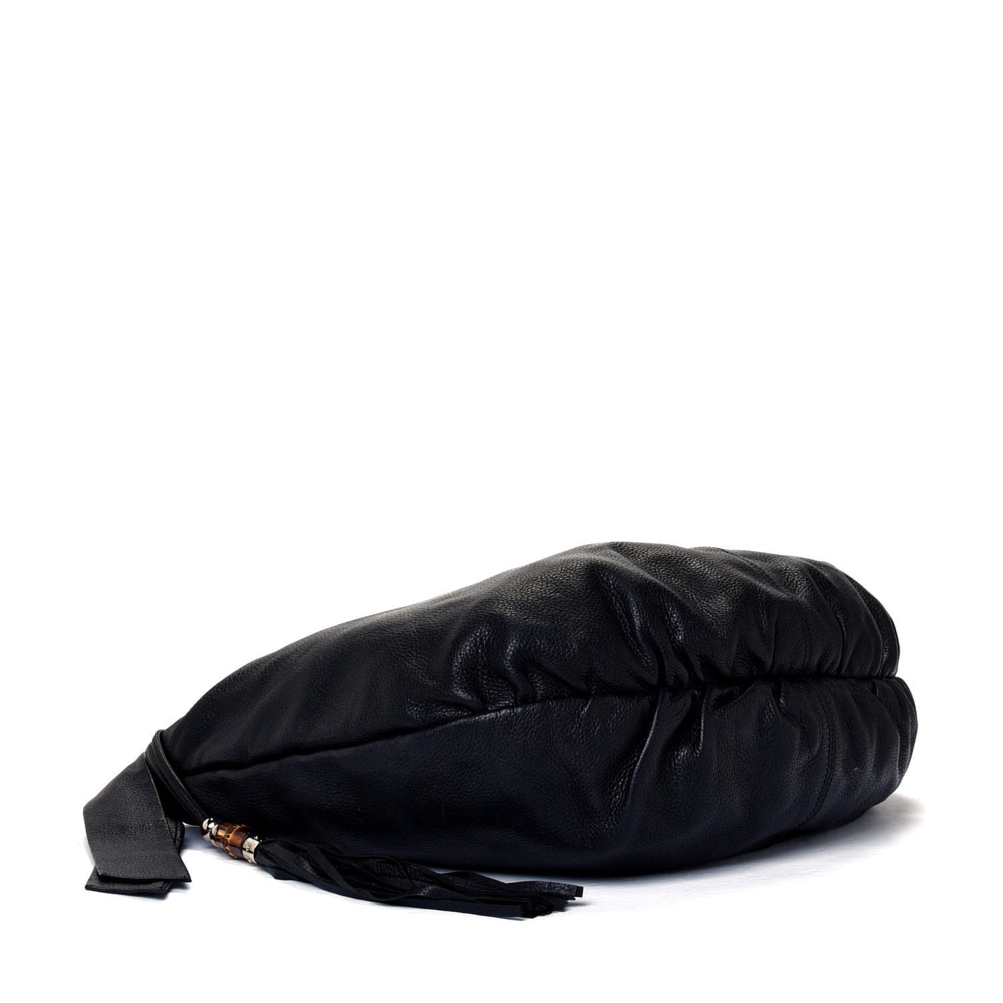 Pebbled Calfskin Medium Jungle Hobo Black
