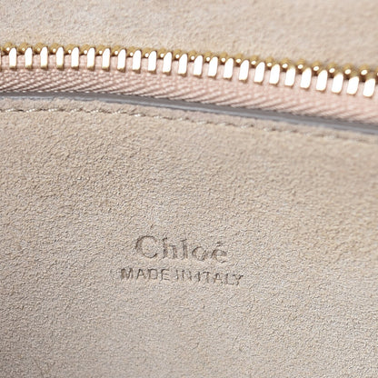 Chloe Calfskin Suede Medium Faye Shoulder Bag Plum Purple 6 of 8