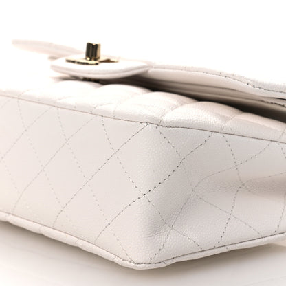 Chanel Caviar Quilted Small Double Flap White 10 of 11