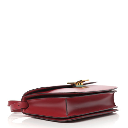 Celine Box Calfskin Medium Classic Box Flap Bag Red 4 of 11
