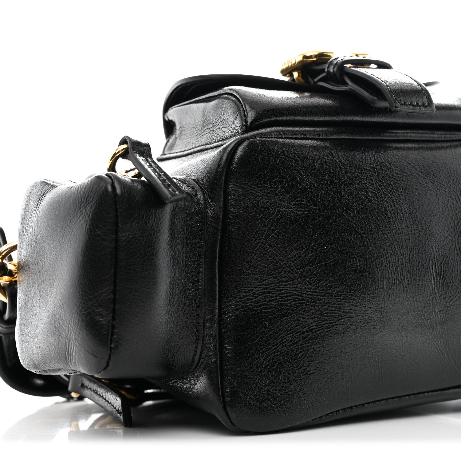 Chloe Shiny Buffalo Small Double Carry Camera Bag Black 9 of 10