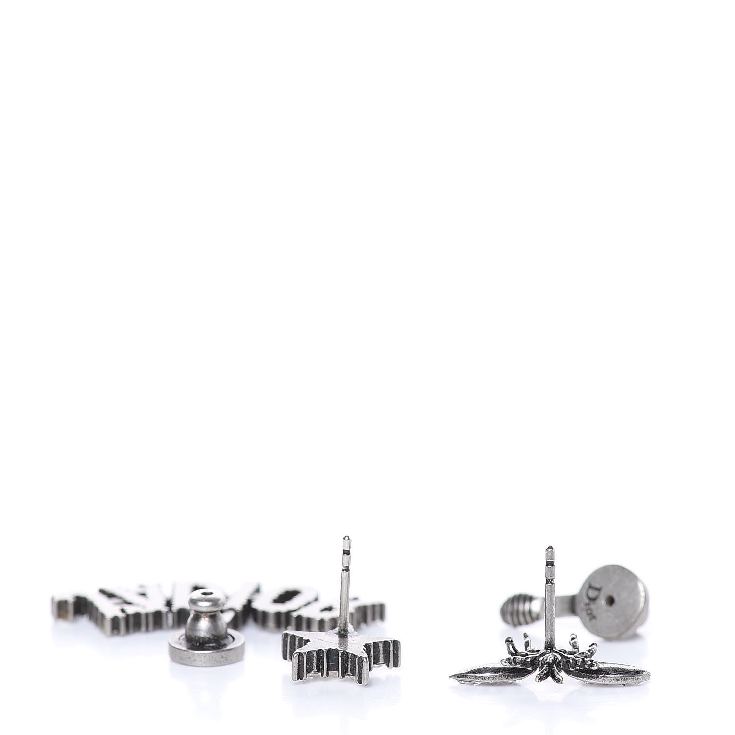 Christian Dior Palladium Crystal J'adior Earrings 3 of 3