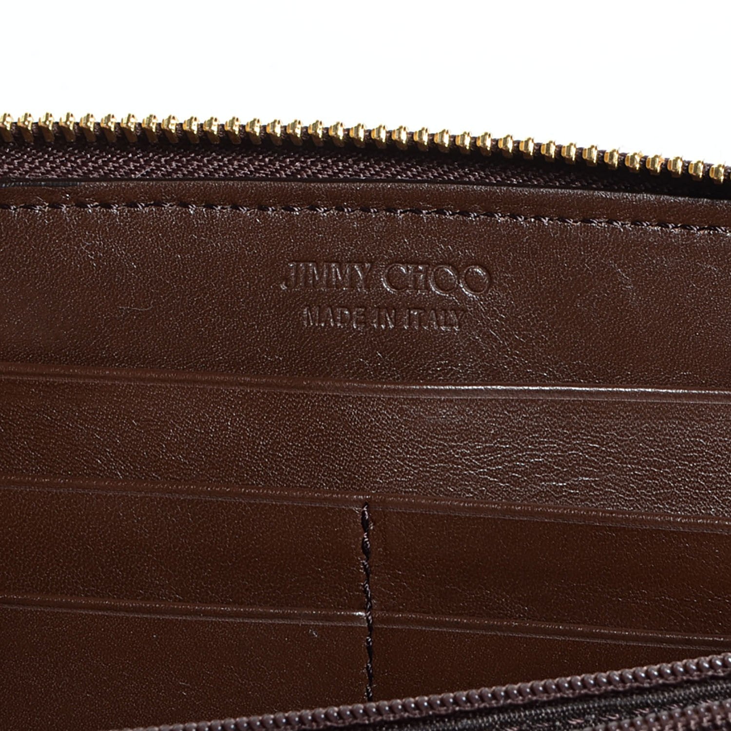 Jimmy Choo Zebra Print Pony Hair Wallet Brown 6 of 6