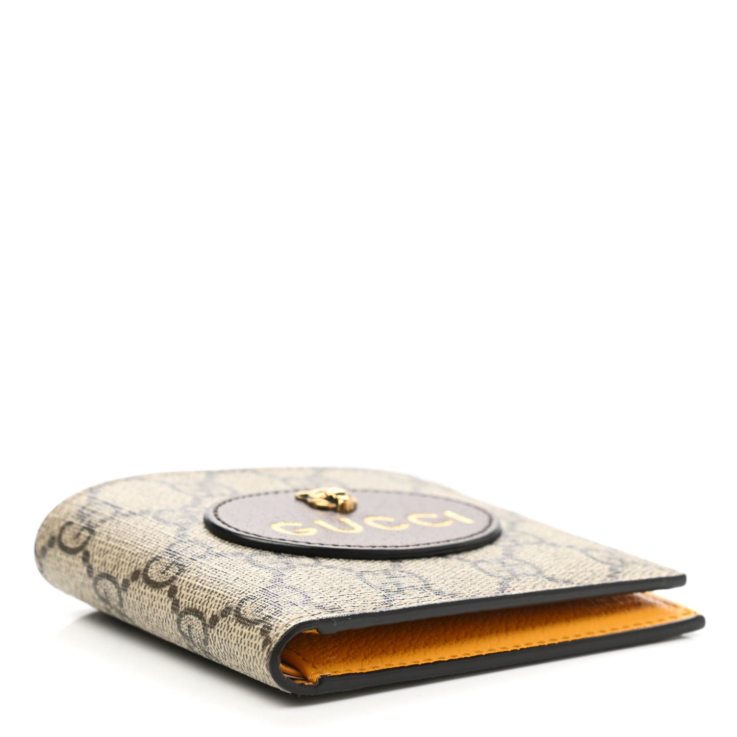 GG Supreme Monogram Neo Vintage Bi-Fold Wallet Beige Crop New Acero