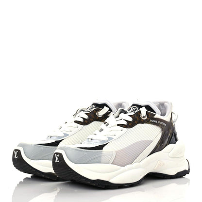 Louis Vuitton LOUIS VUITTON Monogram Calfskin Run 55 Sneakers 37.5 White 3 of 18
