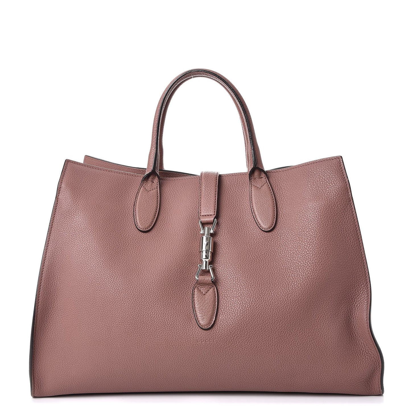 Soft Calfskin Medium Jackie Top Handle Bag Antique Rose