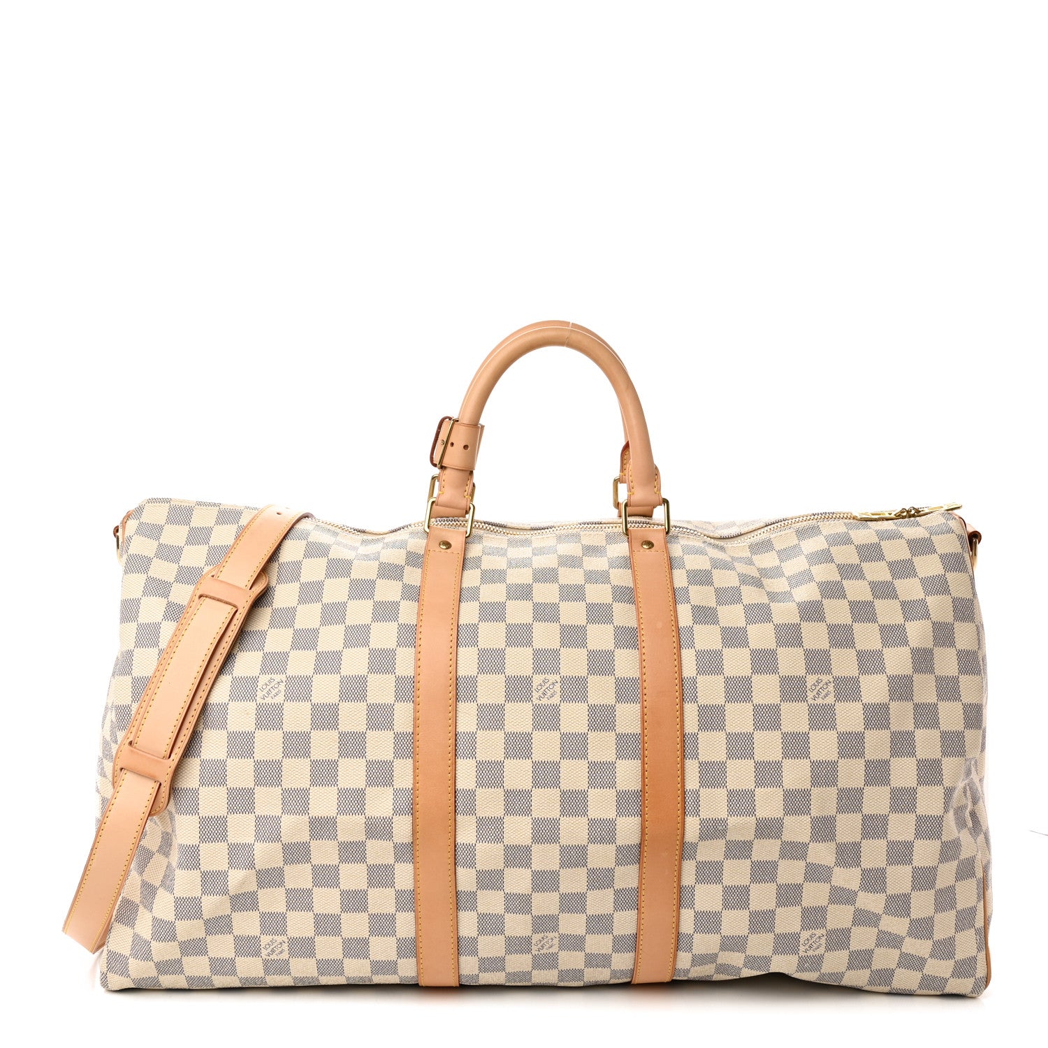 Louis Vuitton Damier Azur Keepall Bandouliere 55 1 of 14