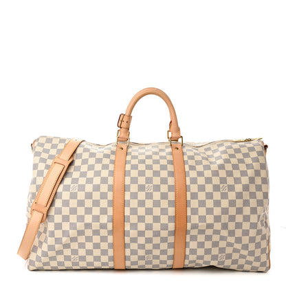 Louis Vuitton Damier Azur Keepall Bandouliere 55 1 of 14