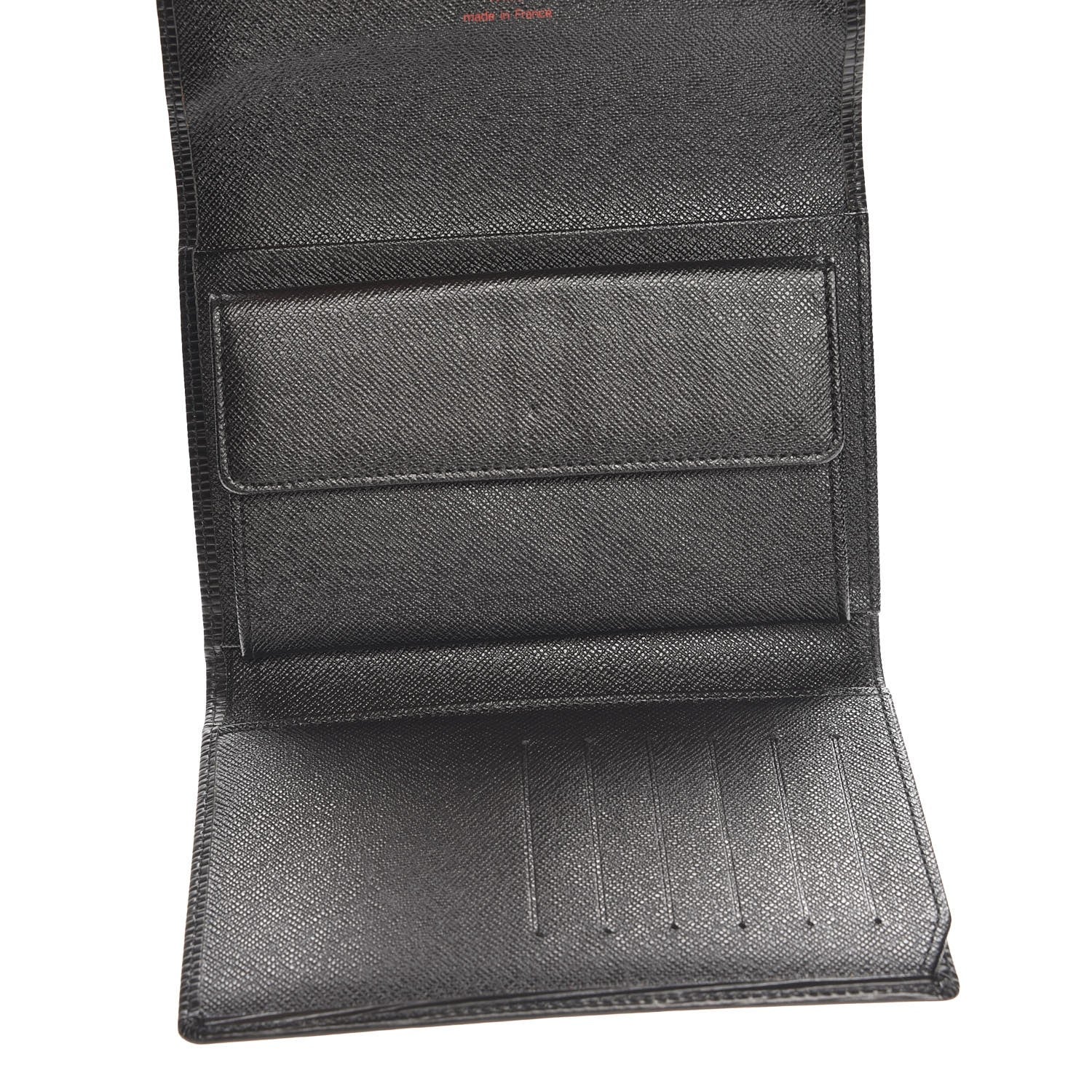 Louis Vuitton Epi Porte Tresor Etui Papiers Wallet Black 6 of 7