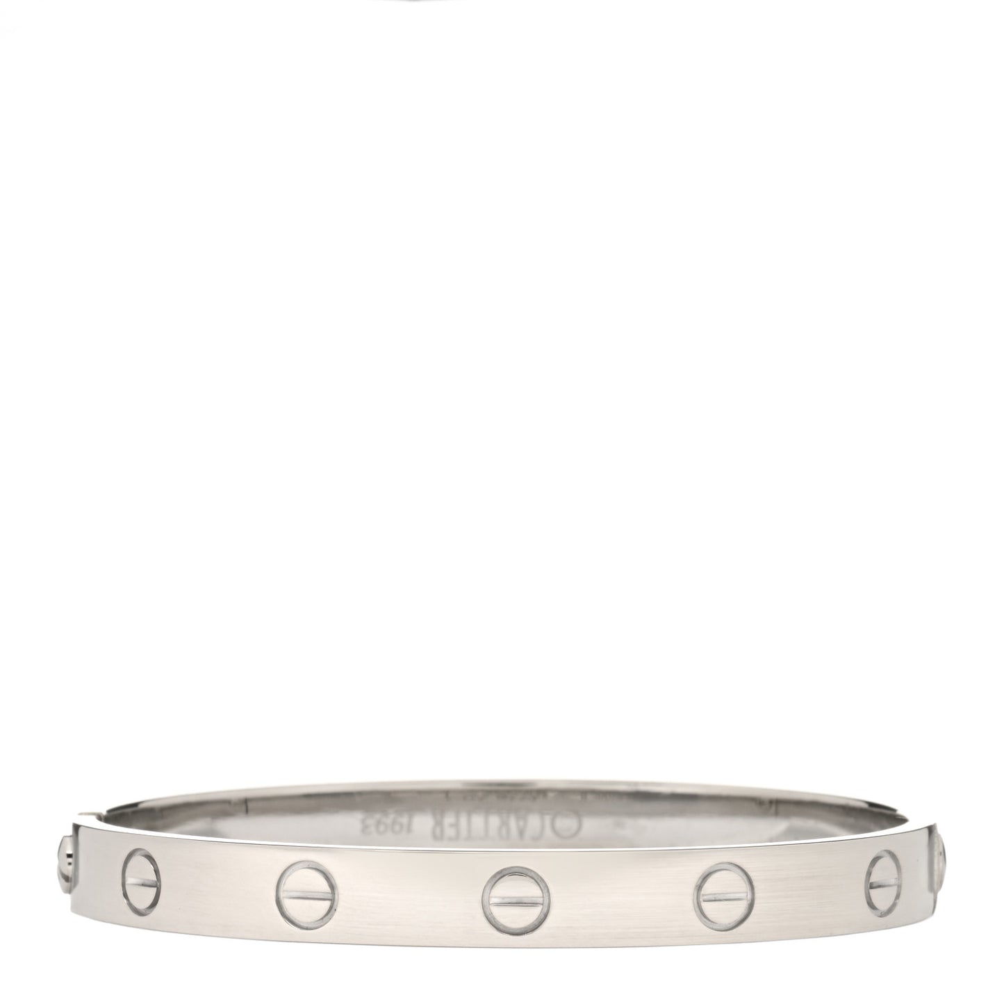 18K White Gold LOVE Bracelet 16