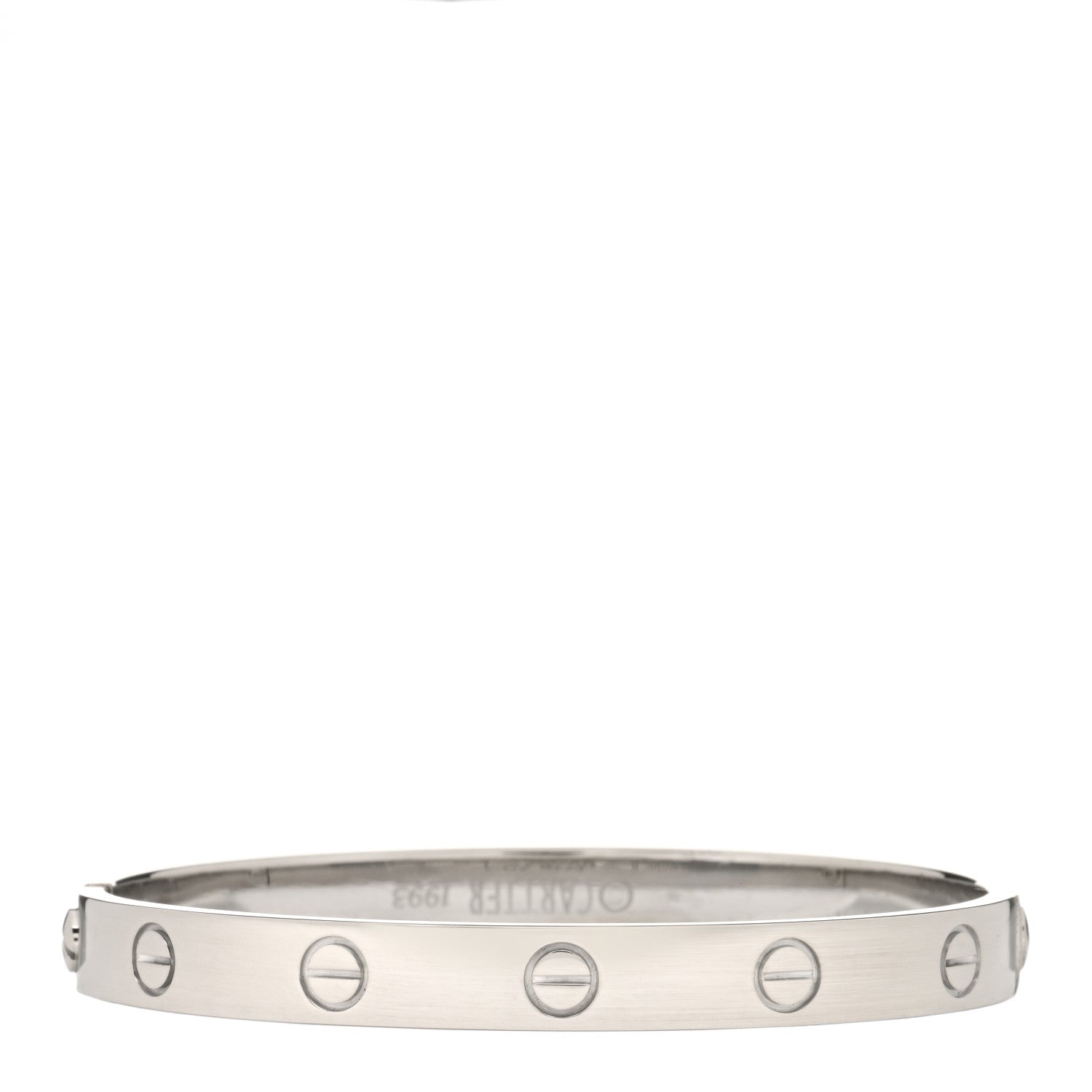 Cartier 18K White Gold LOVE Bracelet 16 2 of 4