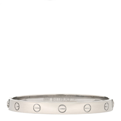Cartier 18K White Gold LOVE Bracelet 16 2 of 4