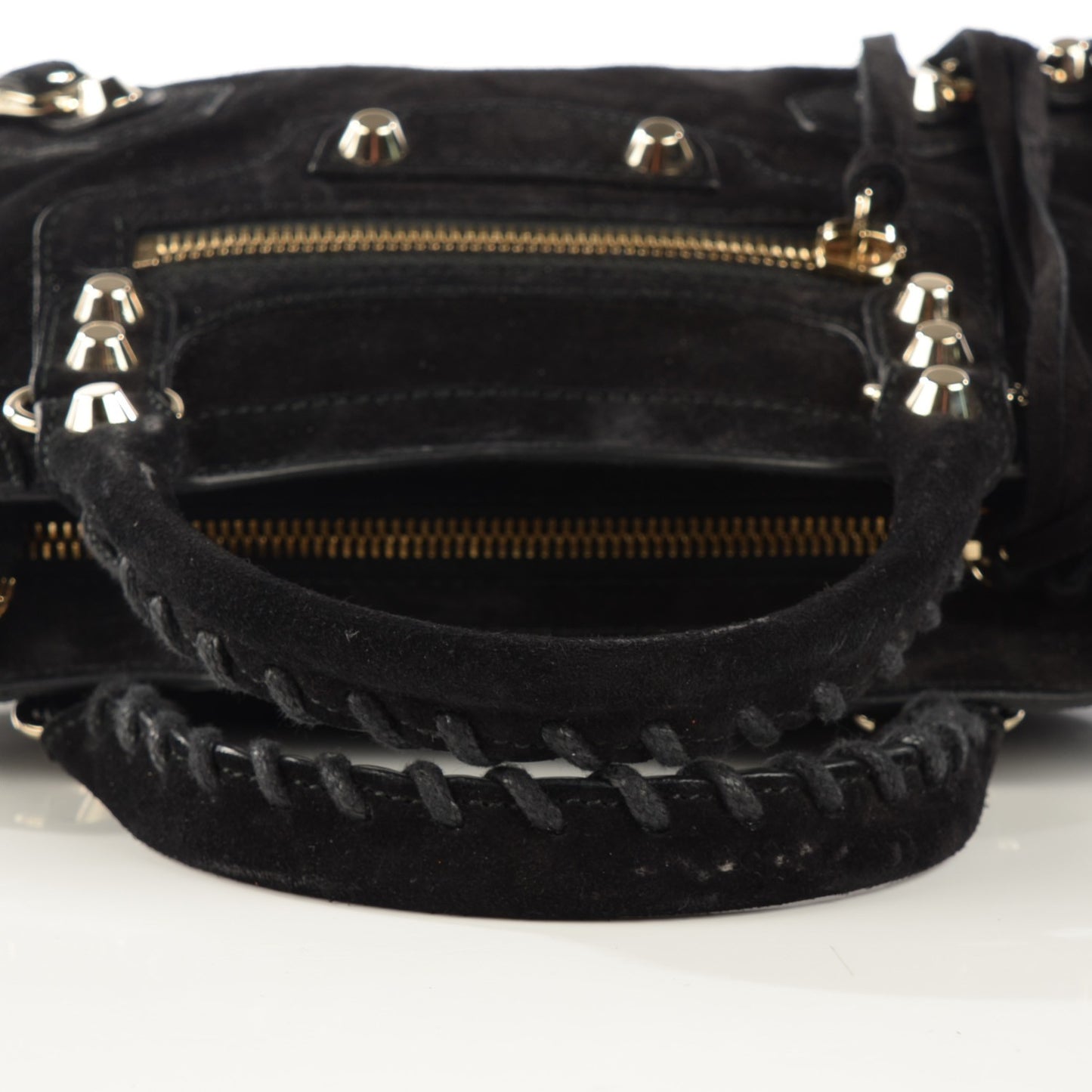 Baby Daim Suede Classic Gold Hardware Mini City Black