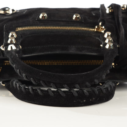 Balenciaga Baby Daim Suede Classic Gold Hardware Mini City Black 6 of 11