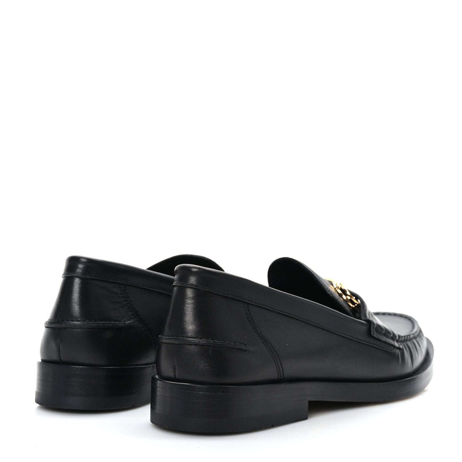 Versace X FENDI Vitello Mens Fendace Mocassino Loafer 6 Black 4 of 8